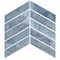 Msi Blue Shimmer 9.95 In. X 11.85 In. Chevron Glass Mosaic Wall Tile, 15PK ZOR-MD-0392 - alternate 4
